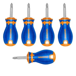 Wadfow WSS45M1 2 In 1 Screwdriver Set Pack of 5