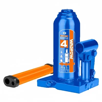 Wadfow 4 Ton Hydraulic Bottle Jack With 60 mm Adjustable Height, 180 mm Lifting Height (WHJ1504)