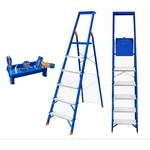 Wadfow WLD1H06 6 Steps Steel & Aluminium Household Ladder, 150 kg Load Capacity