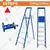 Wadfow WLD1H06 6 Steps Steel & Aluminium Household Ladder, 150 kg Load Capacity