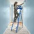Wadfow WLD1H06 6 Steps Steel & Aluminium Household Ladder, 150 kg Load Capacity