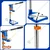 Wadfow Aluminium Alloy Drill Stand, 60 mm Single Working Length (WADS1509)