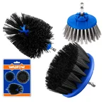 Wadfow 3 Pcs Multipurpose Brush Set (WND5433)