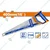 Wadfow 16 Inch (400mm) 0.9mm Blade Thickness, 7TPI Hand Saw For Wood & PVC Cutting (WHW1116)