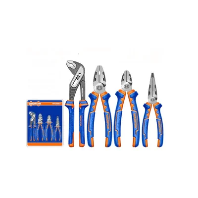 Wadfow 4 Pcs 6 Inch, 7 Inch, 8 Inch, 10 Inch Combination, Cutting, Long Nose & Pump Pliers Set (WPS0624)