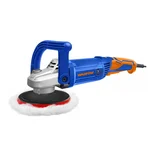 Wadfow 180mm 1200 Watt High Performance Angle Polisher With Variable Speed, 1500-3800 RPM (WAE1512001)