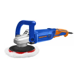 Wadfow 180mm 1200 Watt High Performance Angle Polisher With Variable Speed, 1500-3800 RPM (WAE1512001)