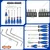Wadfow Set of 30pcs Screwdriver Set WSS1430