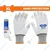 Wadfow WPG1803 White and Gray Cotton Work Gloves, Size - XL(Pack-1 Pair)