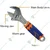 Wadfow 0-41mm Clamp Size 300mm (12") Adjustable Wrench (WAW2212)