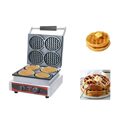 Akasa WM 44 Circular Waffle Maker Machine, 4 inch - 4 Waffles, 1600W