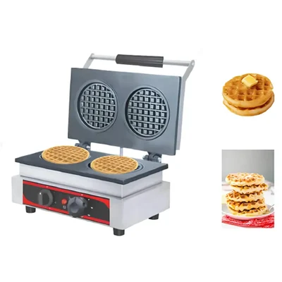 Akasa WM 24 Circular Waffle Maker Machine, 4 inch - 2 Waffles, 1600W
