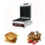 Akasa WM 4 Square Waffle Maker Machine 4 inch - 4 Waffles, 1600W
