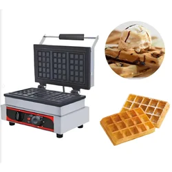 Akasa WM 3 Rectangular 5 x 3 inch Waffle Maker Machine, 1600W