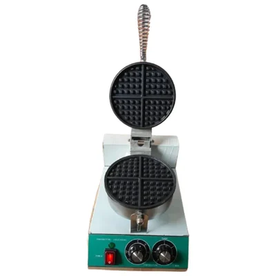 1.2 KW Electric Operated Belgian Waffle Maker Machine with Stainless Steel Body