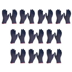 Reusable Washable Cotton Knitted Safety Gloves With Free size, Synthetic Material(Pack-10)