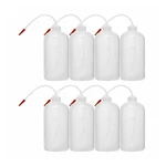 Pack of 8 Pcs Bello Polypropylene 250 ml Wash Bottle With 8 Screw Cap for Dispensing Liquid