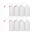 Pack of 8 Pcs Bello Polypropylene 250 ml Wash Bottle With 8 Screw Cap for Dispensing Liquid
