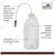 Bello Wash Bottles (3pcs of 1000ml each) & (3pcs of 500ml each), Screw Cap & Flexible Tube for Dispensing Liquid in Lab