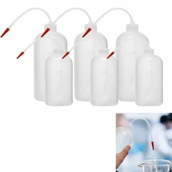 Bello Wash Bottles (3pcs of 1000ml each) & (3pcs of 500ml each), Screw Cap & Flexible Tube for Dispensing Liquid in Lab