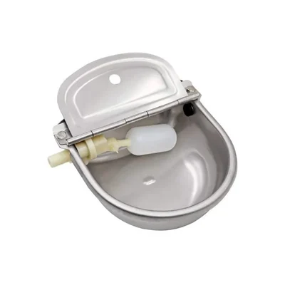 SS Automatic 4L Water Bowl Unbreakable Rust-Resistant Drinking Dispenser for Cows, Goats, Dogs & Farm Animals