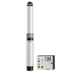 Crompton 1Hp 10 Stage(4") Single Phase Water Filled Submersible Pump With CP, 187ft Head(4W1/10-BUE-D40 + NDCP1.0)