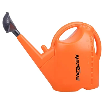 Neptune 10 Litres Orange Water Sprinkler Can With Sprinkler Cap For Plants & Garden, Indoor & Outdoor Usage