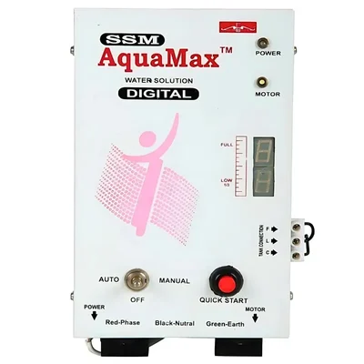SSM Aquamax AS2L-8 Fully Automatic Water Level Controller, with Magnetic Float Switch - 1 Year Warranty