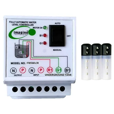Imagine Technologies Reverse Water Level Controller Indicator for Underground Tank, 3 Sensors (IT85WLCR)-1 Year Warranty