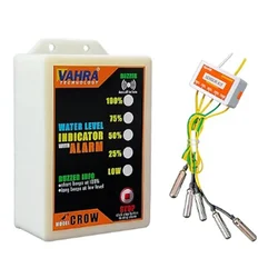 Vahra Technology Water Level Indicator With Alarm and 5 Stainless Steel Sensors kit - 1 Year Warranty