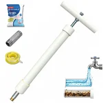 20 In. Blockage Remover Hand Pump for Water Pipe Cleaning Manual Sediment Flush UPVC Body with GI Nipple 1 Pack