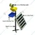 Solar Smart Radar 360 Degree Rotating Light Insect Trap with 15 Watt Solar Panel, 38 Watt Battery and Siren Warning