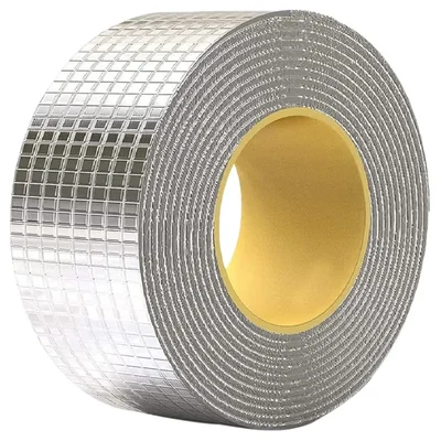 Waterproof Butyl Rubber Aluminum Foil Tape Permanent Leak Repair for Roof Cracks Window Sills and Pipes