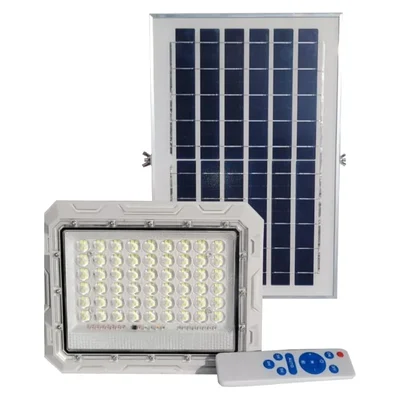 Gramstrong Solar Light Outdoor 100 W Led Waterproof Wall Mount Flood Light of 270 LEDs, Panel, Battery and Remote