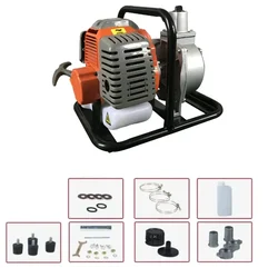Heavy Duty 2-stroke 52-cc 1.5 inch Portable Petrol Water Pump with Accessories for Irrigation Purposes