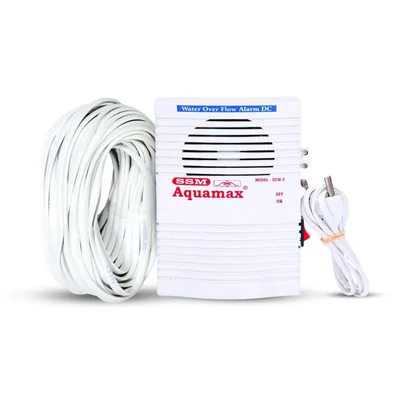 SSM Aquamax Battery Operated Water Tank Alarm Bell Overflow Protection 15 Meter Wire & Sensors Included- 1 Year Warranty
