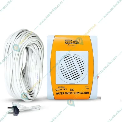 SSM Aquamax Battery Operated Water Tank Alarm Bell Overflow Protection, 15m Wire, Sensors 1 Year Warranty