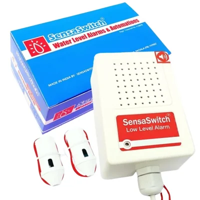 SensaSwitch Water Tank Low / Empty Level Alarm (Bird Chirp) (Model - LLA) with Water Sensor - 1 Year Warranty