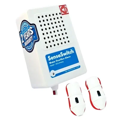 SensaSwitch (PSP-OCA-2Y) Water Tank Overflow Alarm (Musical), With Sensors - 2 Years Warranty