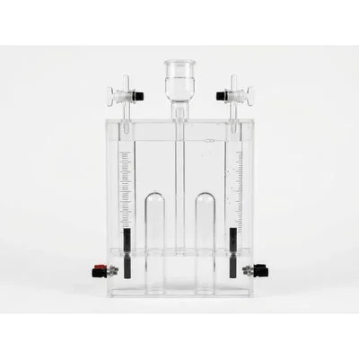 Reliant Lab Water Voltameter of Rectangular Perspex Tank with Tubes & Carbon Electrodes