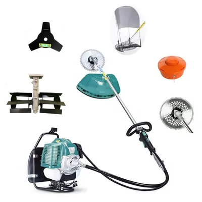 GRAMSTRONG Premium 4 Stroke 31 CC Backpack Brush Cutter With Wave Type Weeder/Tiller Attachment and 6 Months Warranty