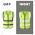 WeighTAJ Safety Jacket - 165 GSM, 2-inch Reflective Stripes at Front & Back, 4 Pockets(Pack-1 Pcs)