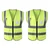 WeighTAJ Pack of 2 Safety Jacket - 2-inch Reflective Stripes at Front & Back, 4 Pockets