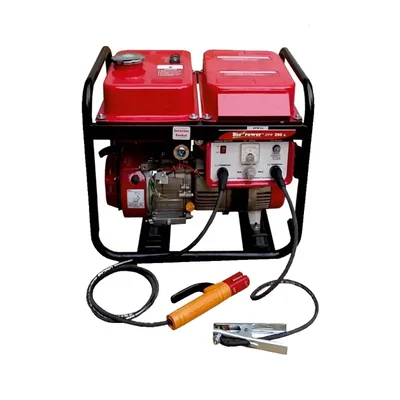 HPM 200 Amp Recoil Start Portable Petrol Run DC Welder Cum Generator Machine (HPW 250 D)