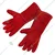 DSY Pack of 5 A-Grade Red Leather Welding Gloves. Full Lining. 2 parts