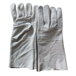 DSY BC-grade Split Leather Dandakoli Style Welding Gloves - 13 Inch, Heat & Abrasion Protection for Industrial Use