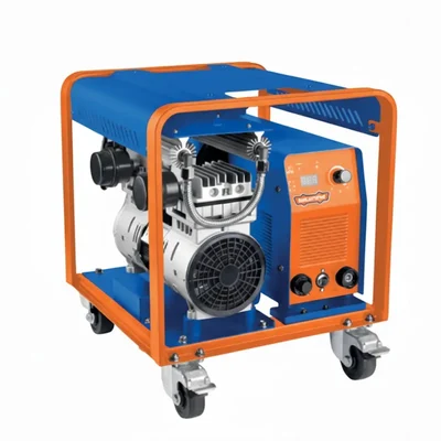 Wadfow Inverter Plasma Cutter 45 Amp Powerful Cutting Machine with Built in Oil Free Air Compressor (WCUT452)