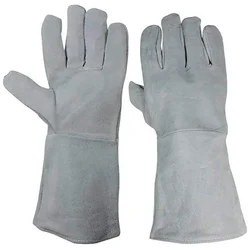 Heavy Duty 15 Inches Leather Welding Safety Hand Gloves  (Pack-1)