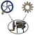 Wheel and 12 Teeth Mild Steel Gear(small) Combo for Noodle Making Machines