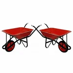 Agrolift 120 Kg Load Capacity Single Wheelbarrow With Solid tyre ( SWB-SL - Light Model ) - Pack of 2